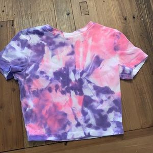 Custom made tie dye crop top